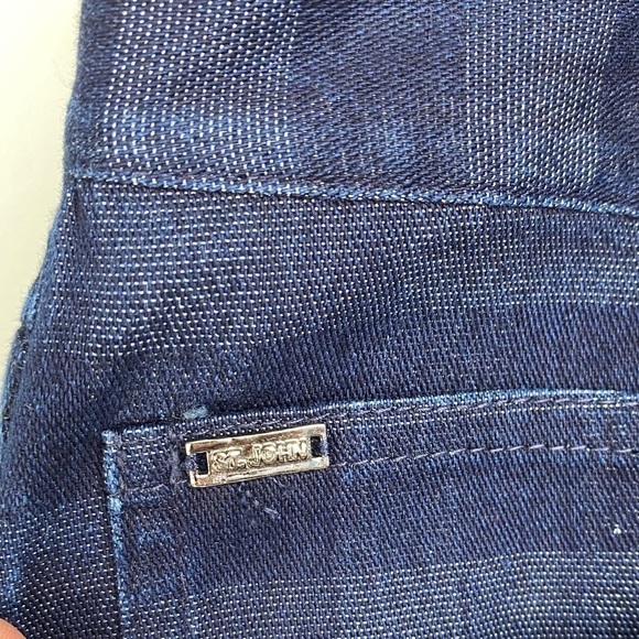 St.John denim patchwork high waisted jeans size 14 - Picture 10 of 14